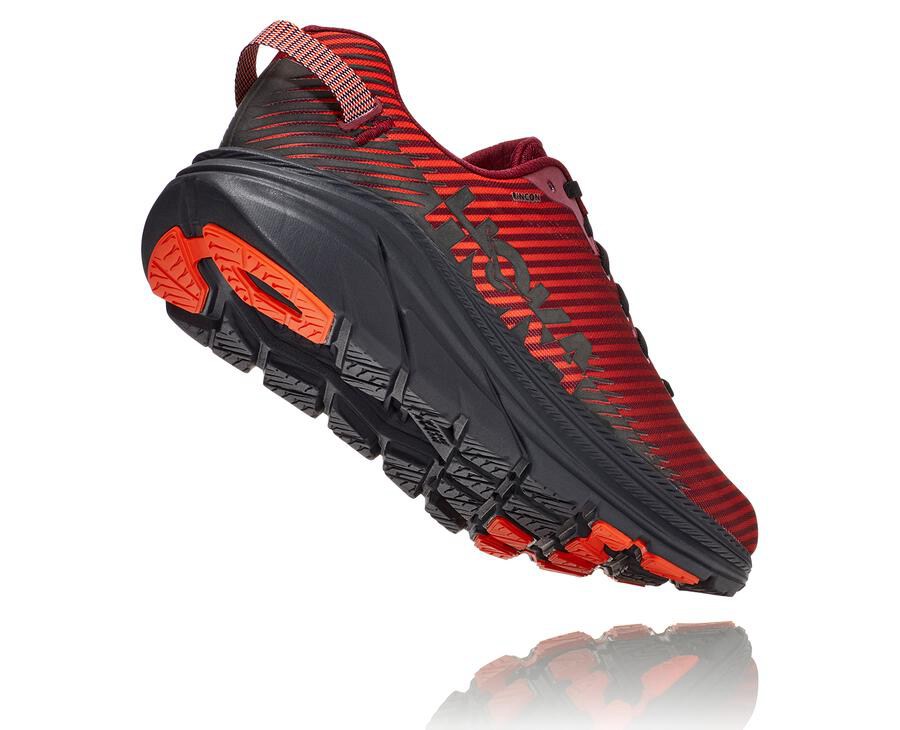 Running Shoes Mens - Hoka One One Rincon 2 - Red - UABVKWQ-37